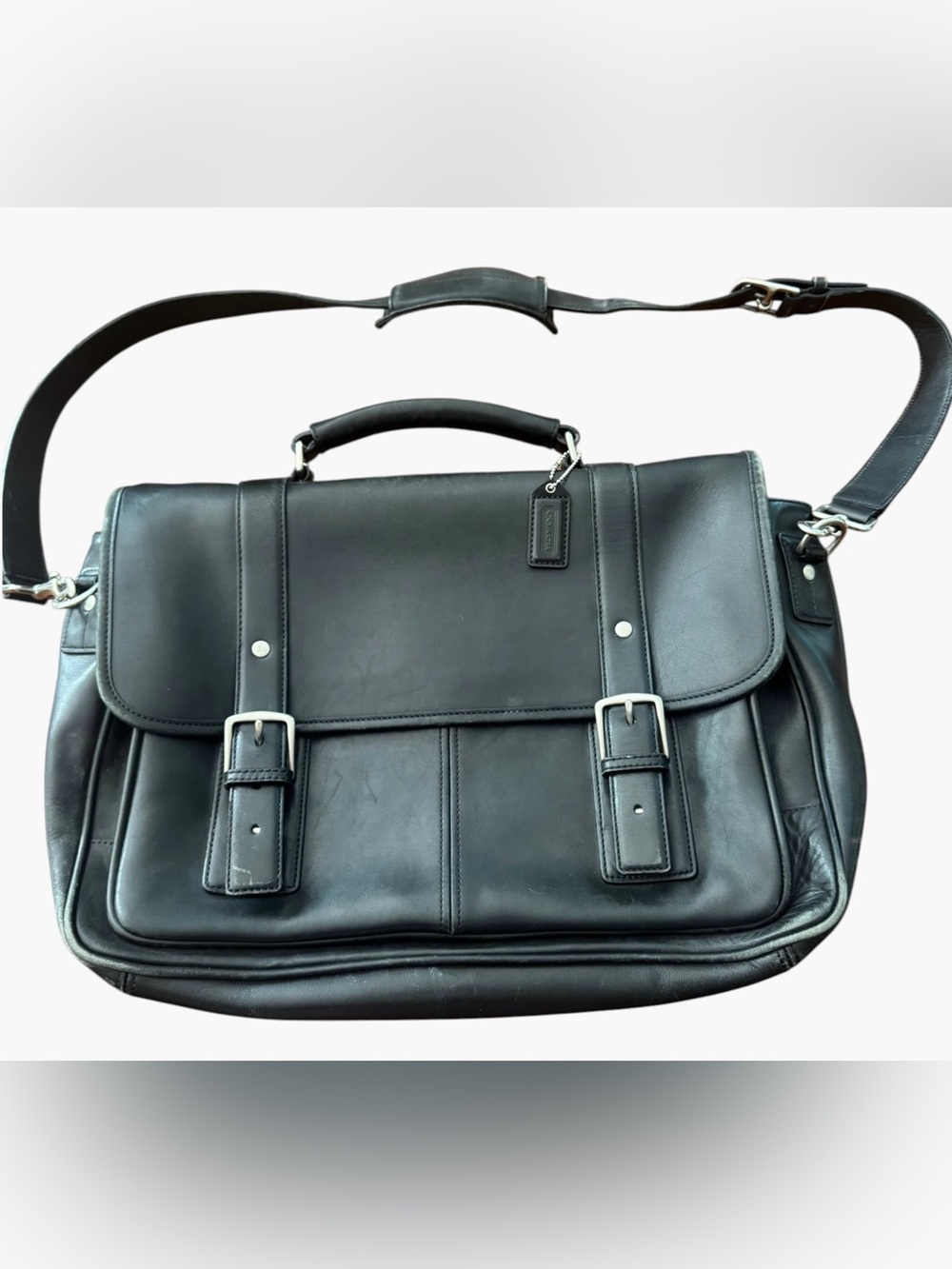 Coach Metropolitan Briefcase – Black Glove-Tanned Leather